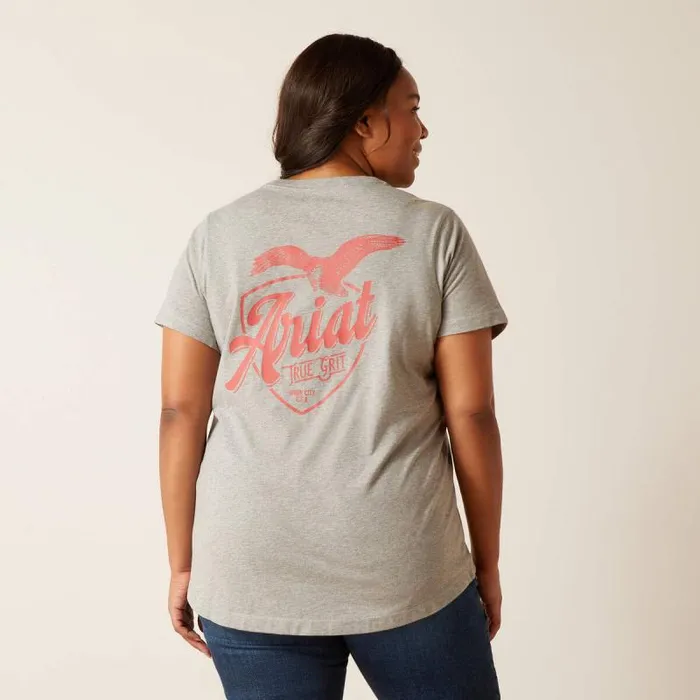 Women TShirts and Tops Ariat Rebar Workman True Grit TShirt Heather Grey Women TShirts and Tops Ariat Rebar Workman True Grit TShirt Heather Grey