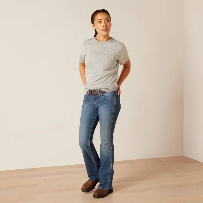 Women TShirts and Tops Ariat Rebar Workman True Grit TShirt Heather Grey Women TShirts and Tops Ariat Rebar Workman True Grit TShirt Heather Grey