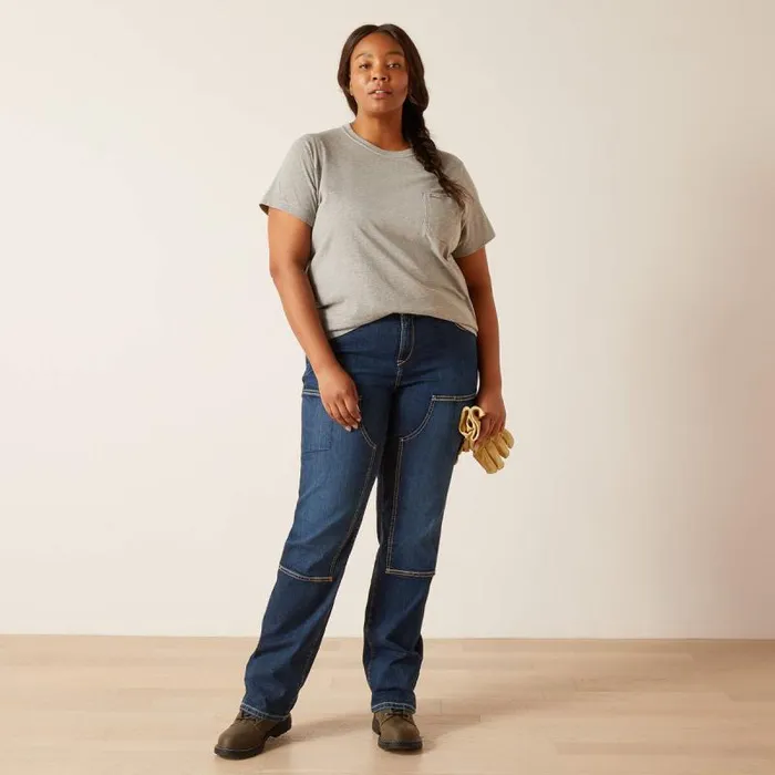 Women TShirts and Tops Ariat Rebar Workman True Grit TShirt Heather Grey Women TShirts and Tops Ariat Rebar Workman True Grit TShirt Heather Grey