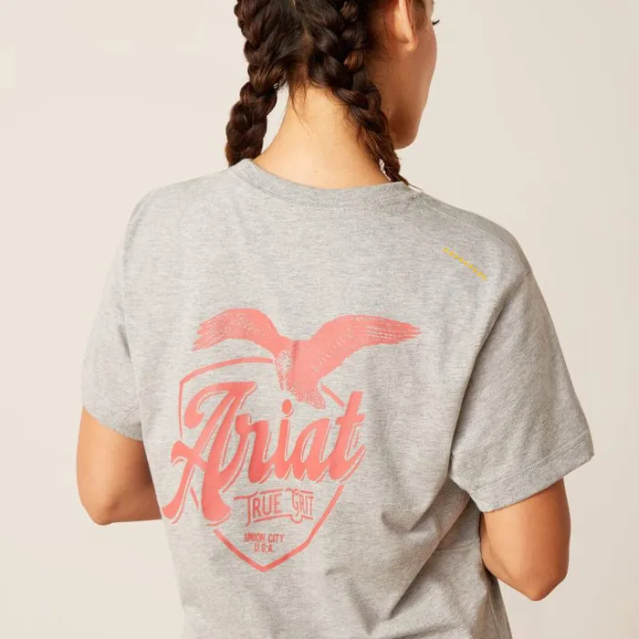 Women TShirts and Tops Ariat Rebar Workman True Grit TShirt Heather Grey Women TShirts and Tops Ariat Rebar Workman True Grit TShirt Heather Grey