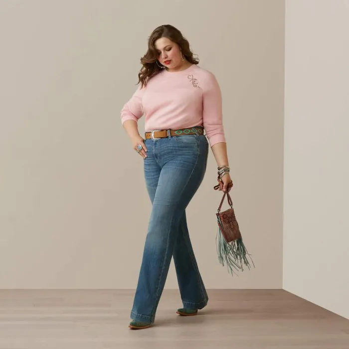 Women TShirts and Tops Ariat Ropey Shield Tee Coral Blush Women TShirts and Tops Ariat Ropey Shield Tee Coral Blush