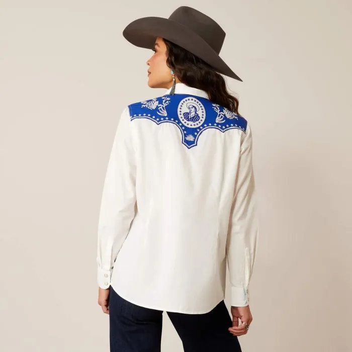 Women TShirts and Tops Ariat Sendero Senorita Shirt Blanc Women TShirts and Tops Ariat Sendero Senorita Shirt Blanc