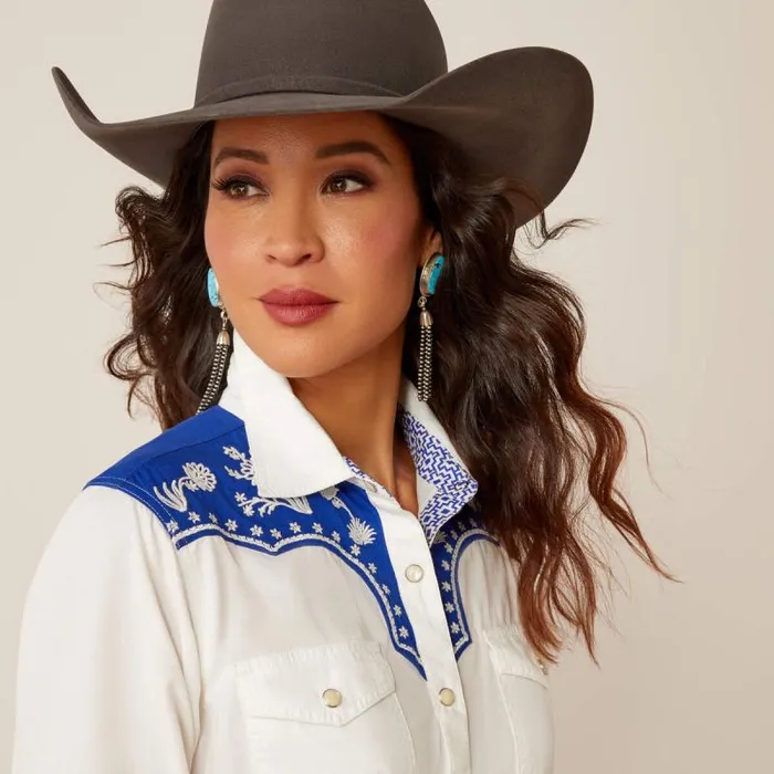 Women TShirts and Tops Ariat Sendero Senorita Shirt Blanc Women TShirts and Tops Ariat Sendero Senorita Shirt Blanc
