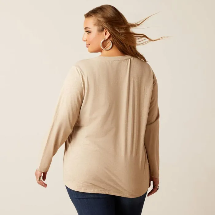 Women TShirts and Tops Ariat Serape Shield Tee Oatmeal Women TShirts and Tops Ariat Serape Shield Tee Oatmeal