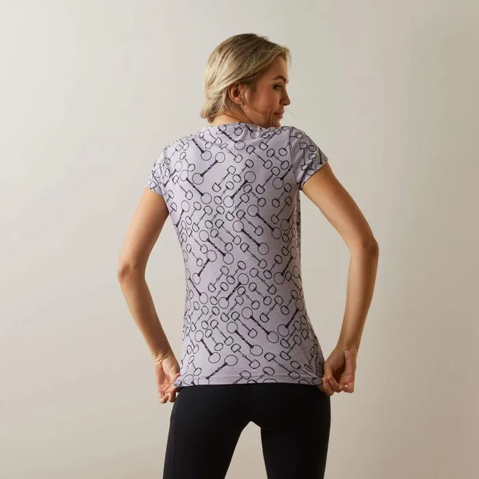 Women TShirts and Tops Ariat Snaffle TShirt Lavender Heather Women TShirts and Tops Ariat Snaffle TShirt Lavender Heather