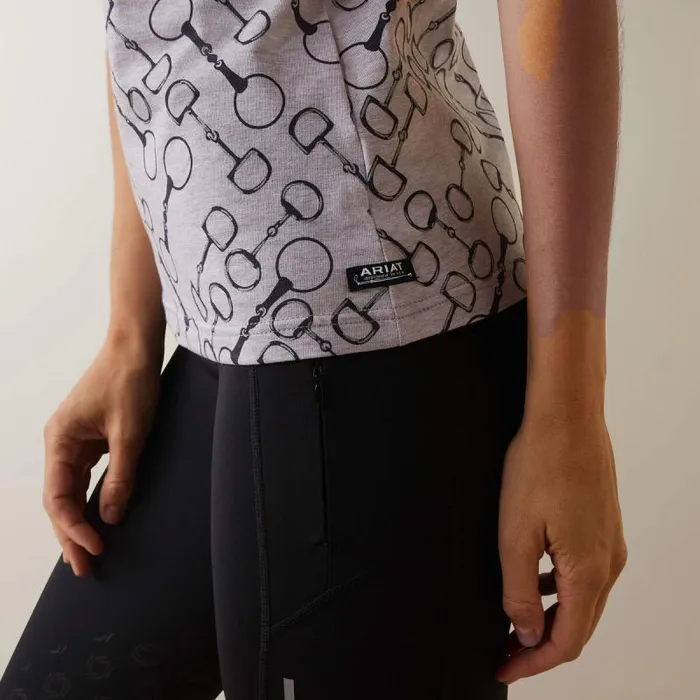 Women TShirts and Tops Ariat Snaffle TShirt Lavender Heather Women TShirts and Tops Ariat Snaffle TShirt Lavender Heather