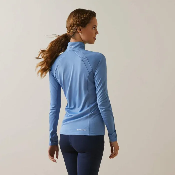 Women TShirts and Tops Ariat Sunstopper 20 14 Zip Baselayer Ashleigh Blue Women TShirts and Tops Ariat Sunstopper 20 14 Zip Baselayer Ashleigh Blue