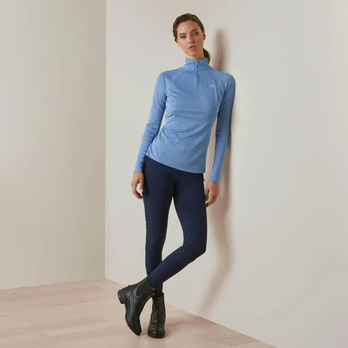 Women TShirts and Tops Ariat Sunstopper 20 14 Zip Baselayer Ashleigh Blue Women TShirts and Tops Ariat Sunstopper 20 14 Zip Baselayer Ashleigh Blue