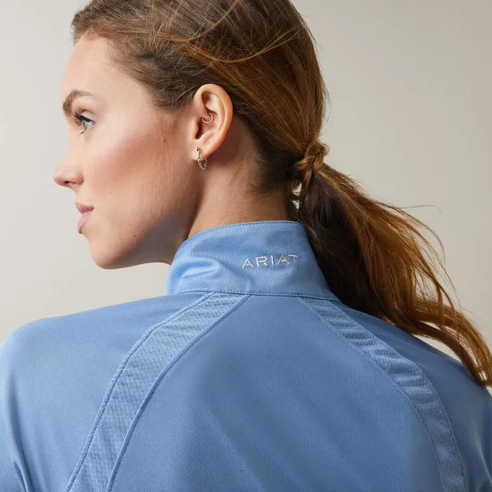 Women TShirts and Tops Ariat Sunstopper 20 14 Zip Baselayer Ashleigh Blue Women TShirts and Tops Ariat Sunstopper 20 14 Zip Baselayer Ashleigh Blue