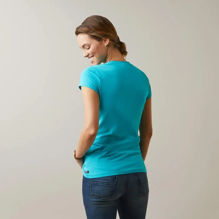Women TShirts and Tops Ariat Toile Dogs TShirt Viridian Green Women TShirts and Tops Ariat Toile Dogs TShirt Viridian Green