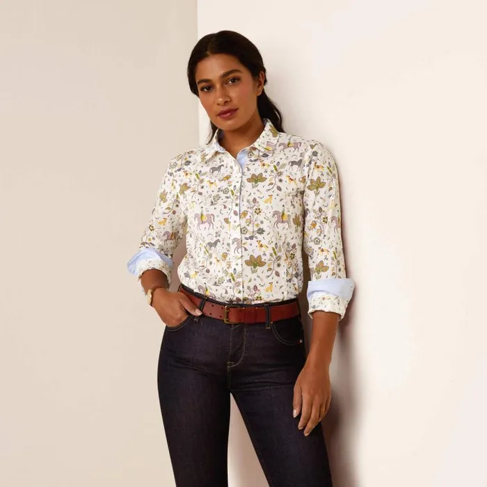 Women TShirts and Tops Ariat Tomales Shirt Folkore Print