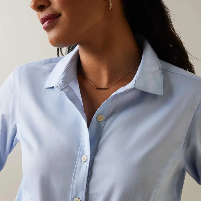 Women TShirts and Tops Ariat Tomales Shirt Powder Blue Women TShirts and Tops Ariat Tomales Shirt Powder Blue