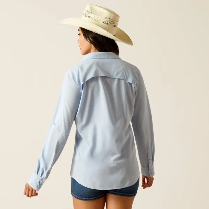 Women TShirts and Tops Ariat VentTEK Stretch Shirt Chambray Blue Women TShirts and Tops Ariat VentTEK Stretch Shirt Chambray Blue
