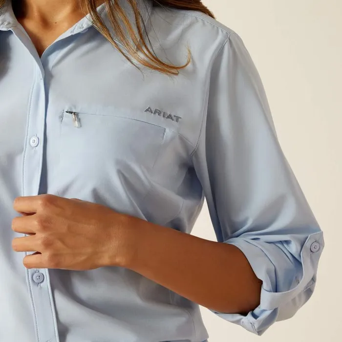 Women TShirts and Tops Ariat VentTEK Stretch Shirt Chambray Blue Women TShirts and Tops Ariat VentTEK Stretch Shirt Chambray Blue