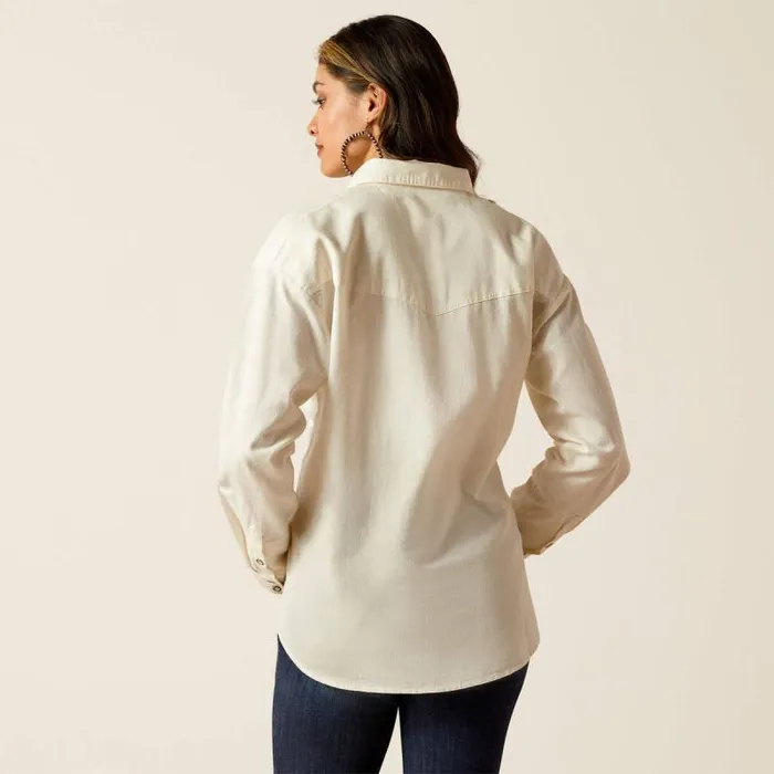 Women TShirts and Tops Ariat Wilkes Blouse Shirt Cloud Dancer Women TShirts and Tops Ariat Wilkes Blouse Shirt Cloud Dancer