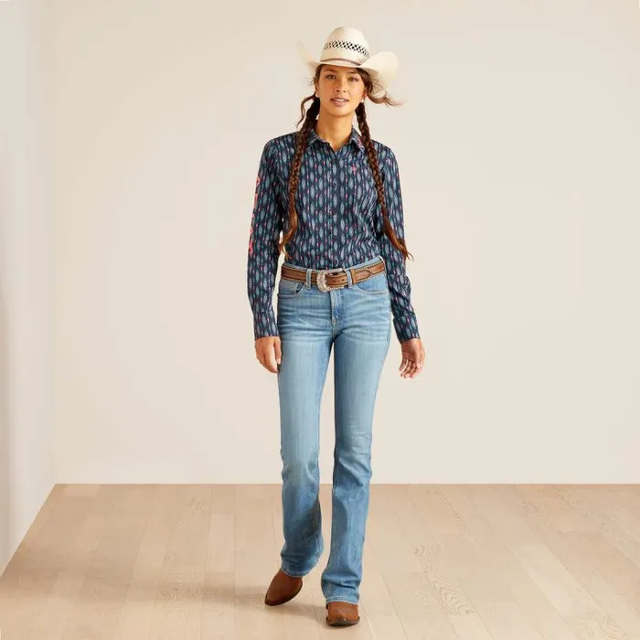 Women TShirts and Tops Ariat Wrinkle Resist Team Kirby Stretch Shirt Backwoods Ikat Women TShirts and Tops Ariat Wrinkle Resist Team Kirby Stretch Shirt Backwoods Ikat