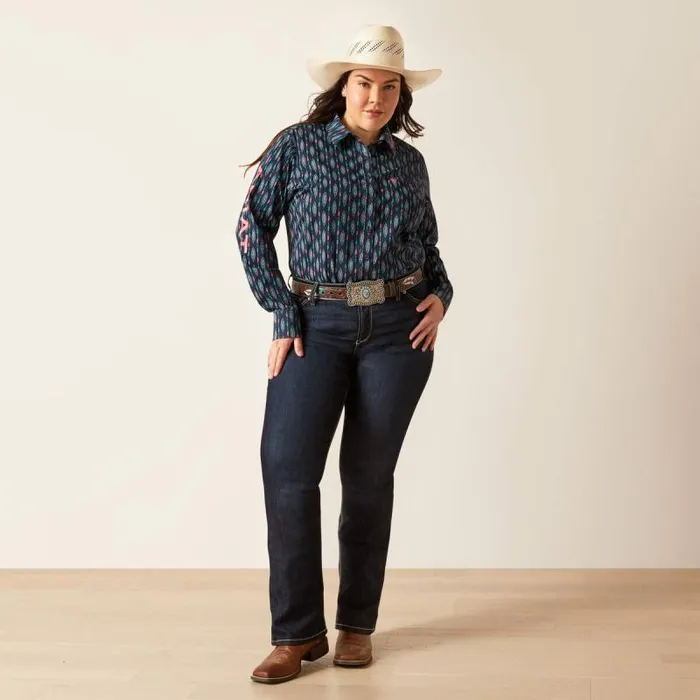 Women TShirts and Tops Ariat Wrinkle Resist Team Kirby Stretch Shirt Backwoods Ikat Women TShirts and Tops Ariat Wrinkle Resist Team Kirby Stretch Shirt Backwoods Ikat