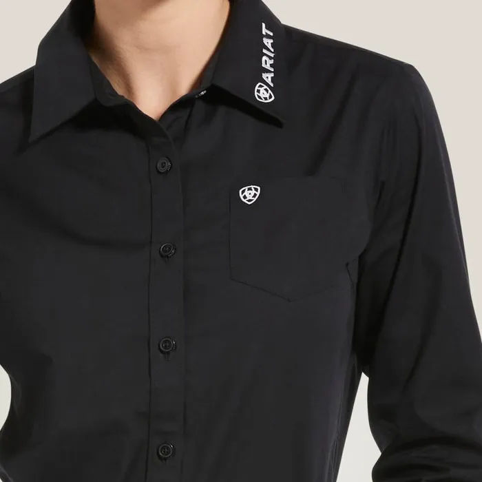 Women TShirts and Tops Ariat Wrinkle Resist Team Kirby Stretch Shirt Black Women TShirts and Tops Ariat Wrinkle Resist Team Kirby Stretch Shirt Black