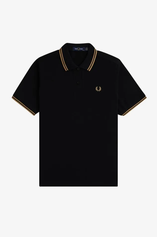 Women TShirts and Tops Fred Perry G3600 Blackwarm Stonewarm Stone