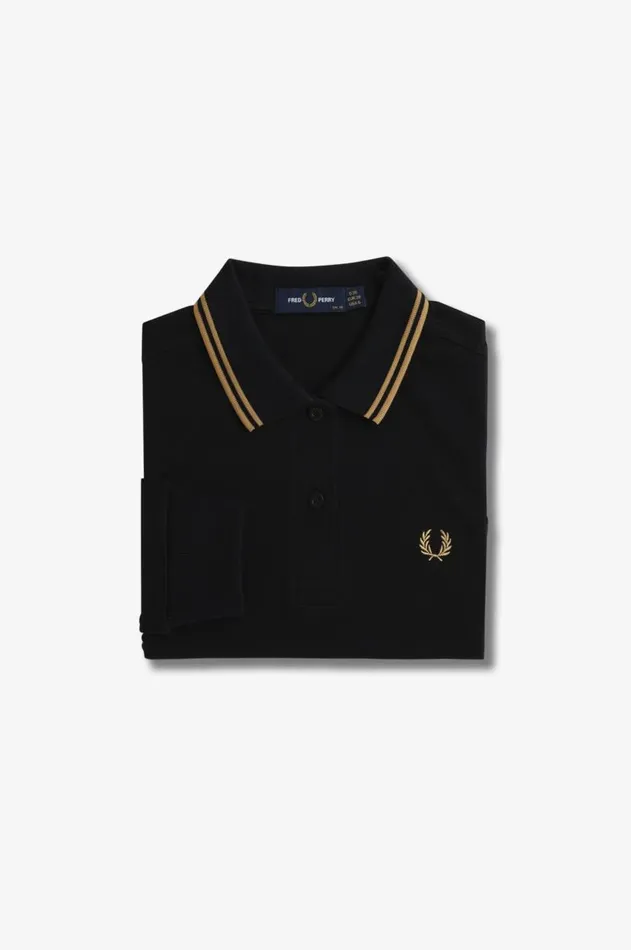 Women TShirts and Tops Fred Perry G3636 Blackwarm Stonewarm Stone