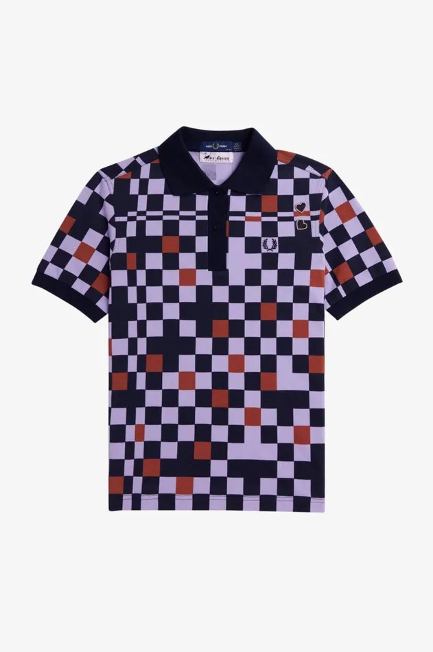 Women TShirts and Tops Fred Perry Printed Fred Perry Shirt Ultra Violet
