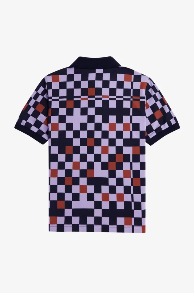 Women TShirts and Tops Fred Perry Printed Fred Perry Shirt Ultra Violet