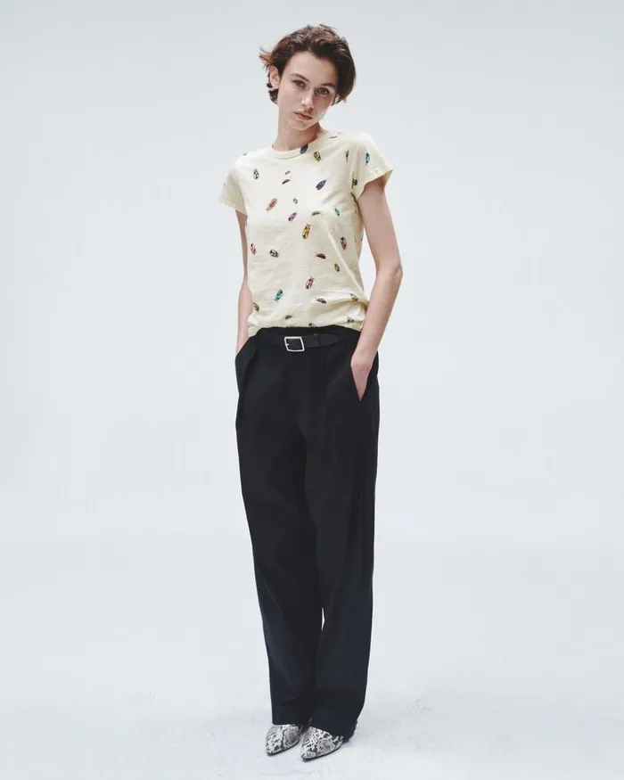 Women TShirts Rag 038 Bone Beetle Tee Beige