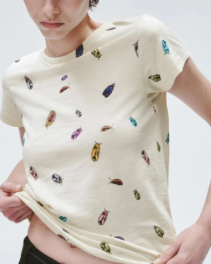Women TShirts Rag 038 Bone Beetle Tee Beige
