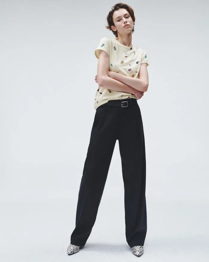 Women TShirts Rag 038 Bone Beetle Tee Beige