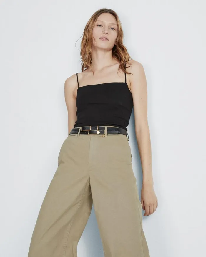 Women TShirts Rag 038 Bone Irina Ponte Cami Black