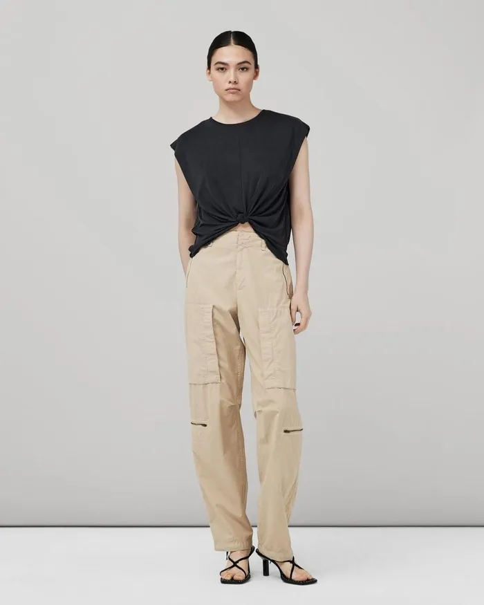 Women TShirts Rag 038 Bone Jenna Tee Black