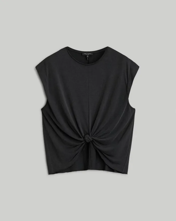 Women TShirts Rag 038 Bone Jenna Tee Black