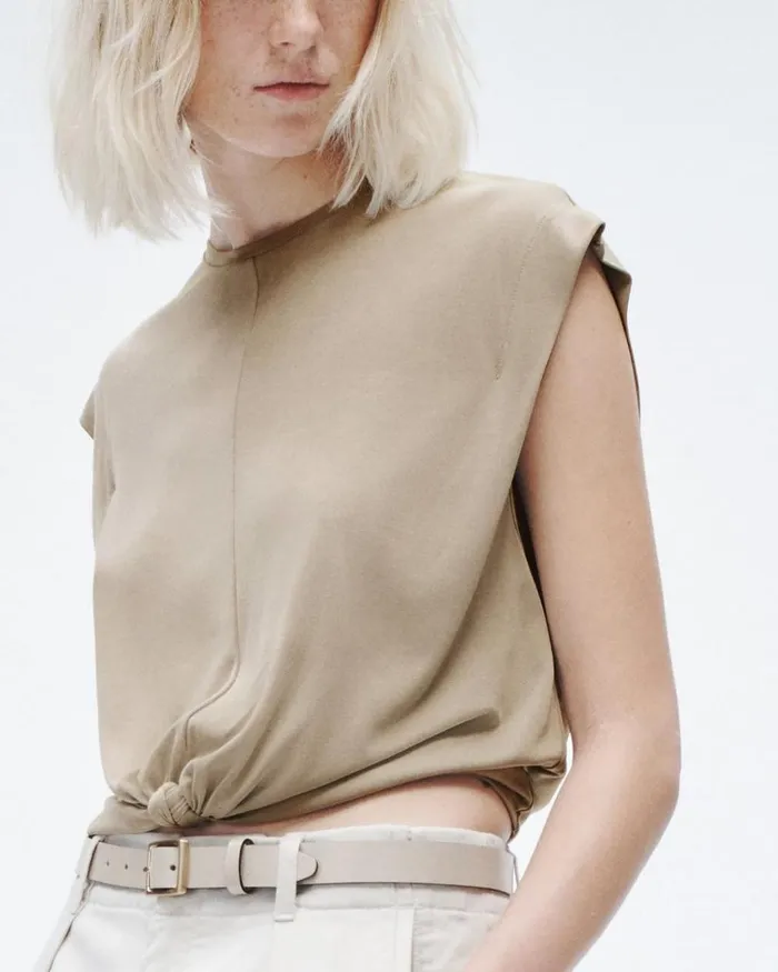 Women TShirts Rag 038 Bone Jenna Tee Sage