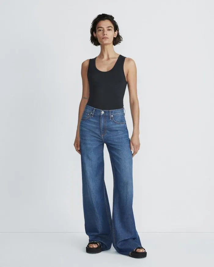 Women TShirts Rag 038 Bone Luca Tank Black