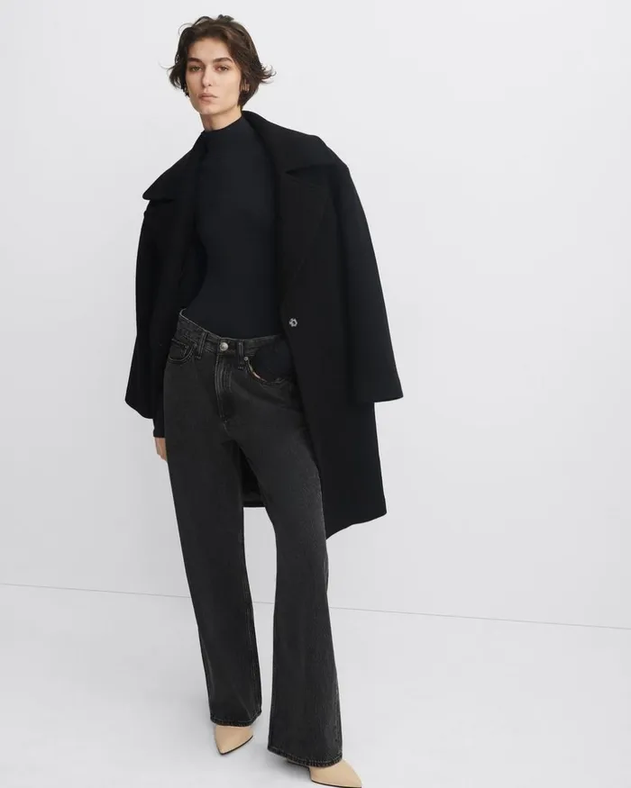 Women TShirts Rag 038 Bone Luca Turtleneck Black