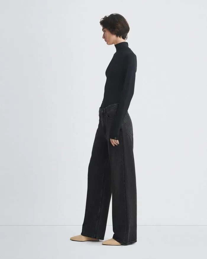 Women TShirts Rag 038 Bone Luca Turtleneck Black