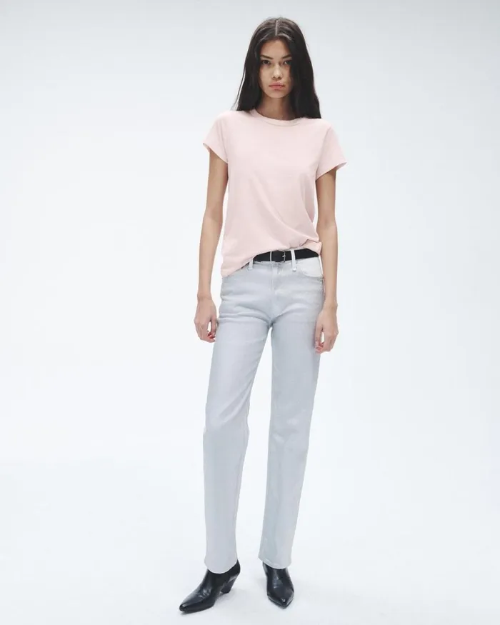 Women TShirts Rag 038 Bone The Slub Tee Blush