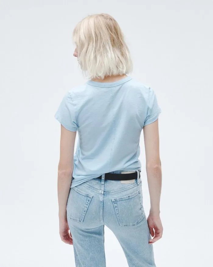 Women TShirts Rag 038 Bone The Slub Tee Raindrop
