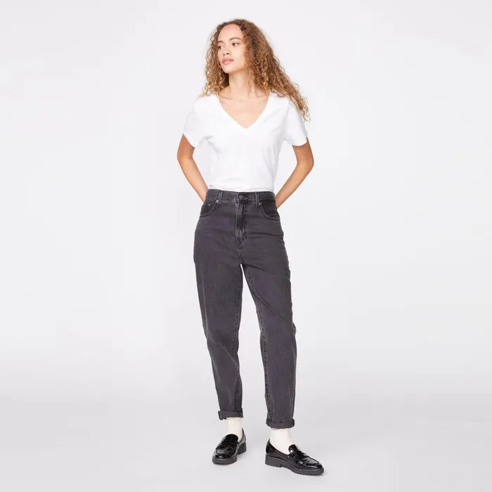 Women Tees MONROW 90039s V Neck White