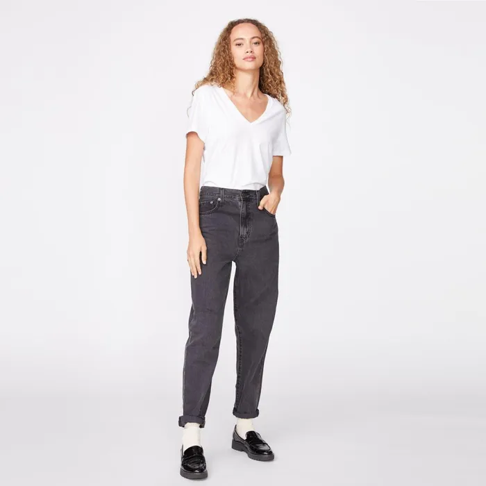 Women Tees MONROW 90039s V Neck White