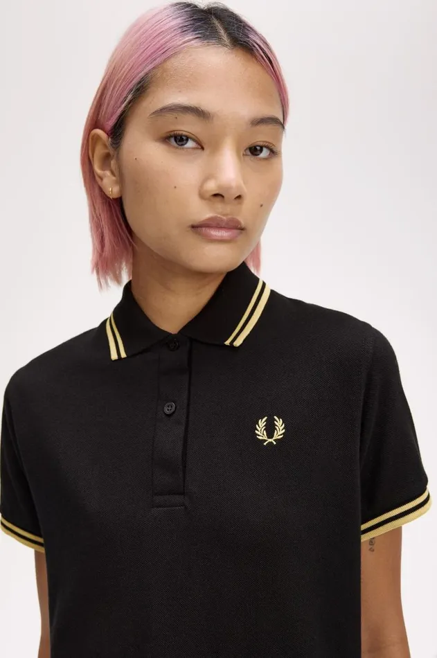 Women The Fred Perry Shirt Fred Perry G12 Blackchampagnechampagne