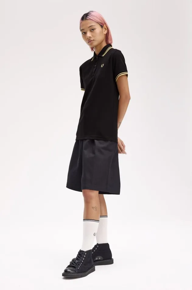 Women The Fred Perry Shirt Fred Perry G12 Blackchampagnechampagne