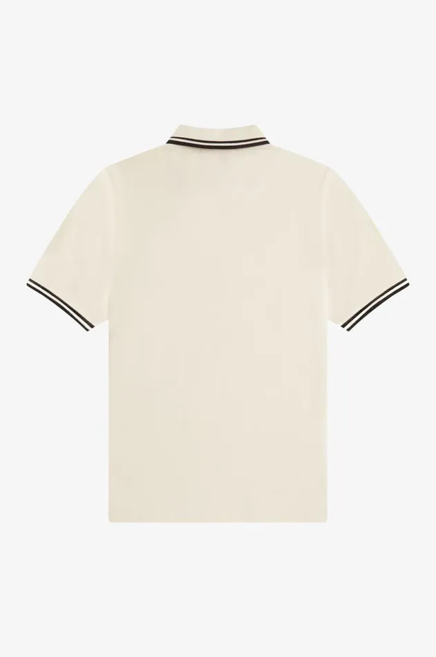 Women The Fred Perry Shirt Fred Perry G3600 Ecrumetallic Blackmetallic Black