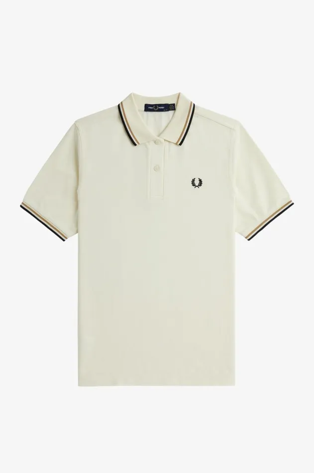 Women The Fred Perry Shirt Fred Perry G3600 Ecruwarm Stoneblack