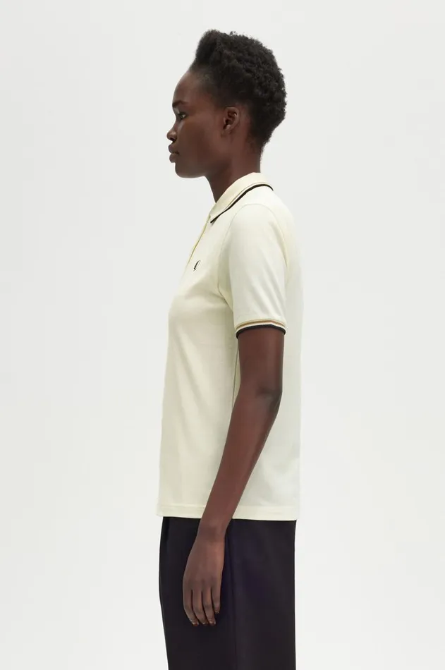 Women The Fred Perry Shirt Fred Perry G3600 Ecruwarm Stoneblack