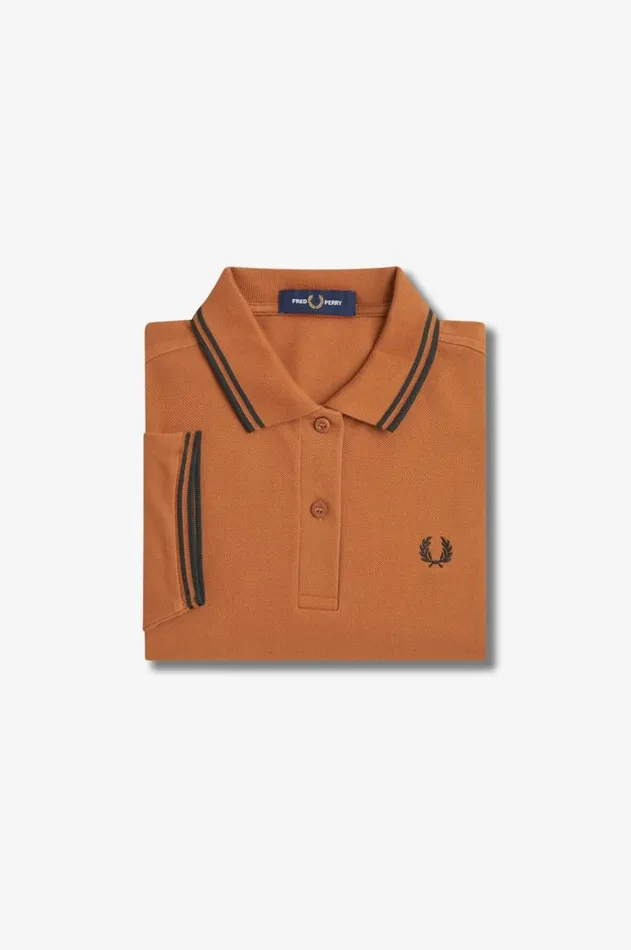 Women The Fred Perry Shirt Fred Perry G3600 Marmaladeblackblack