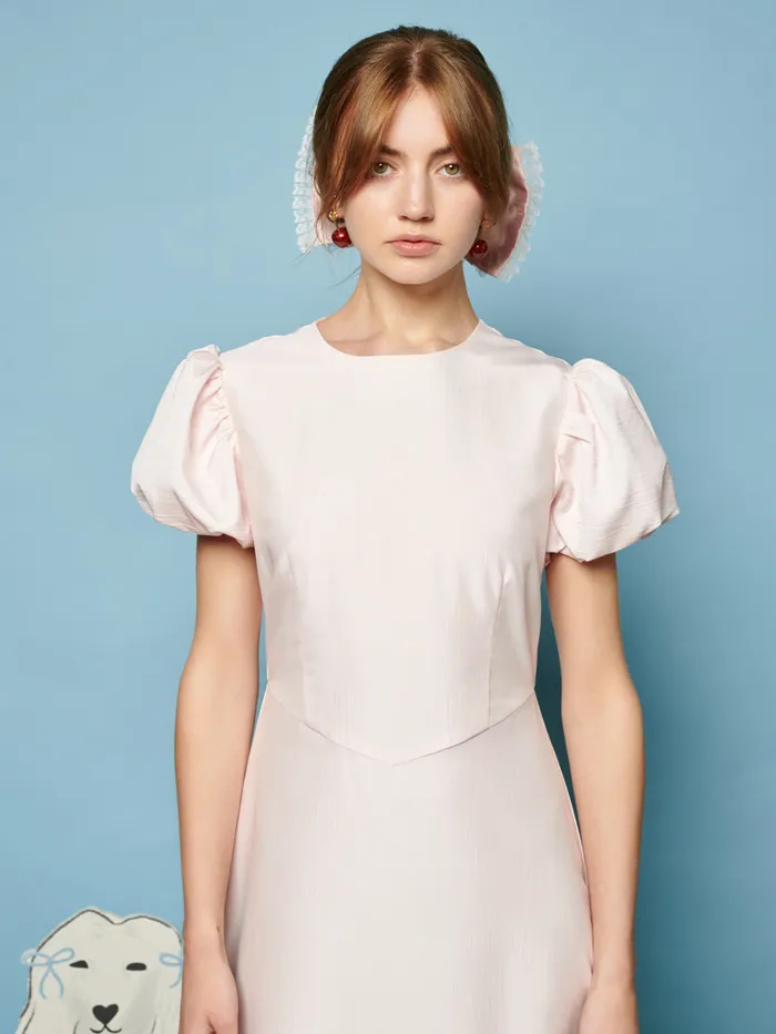 Women Tilly Taffeta Midi Dress Pale Pink Sister Jane Dresses