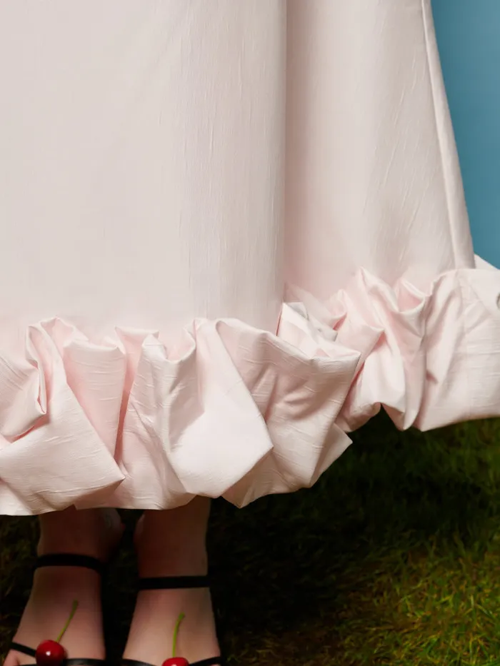 Women Tilly Taffeta Midi Dress Pale Pink Sister Jane Dresses