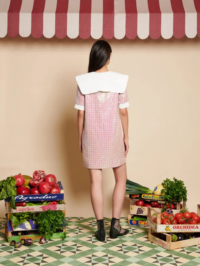 Women Toffee Sequin Mini Dress Guava Pink Sister Jane Dresses