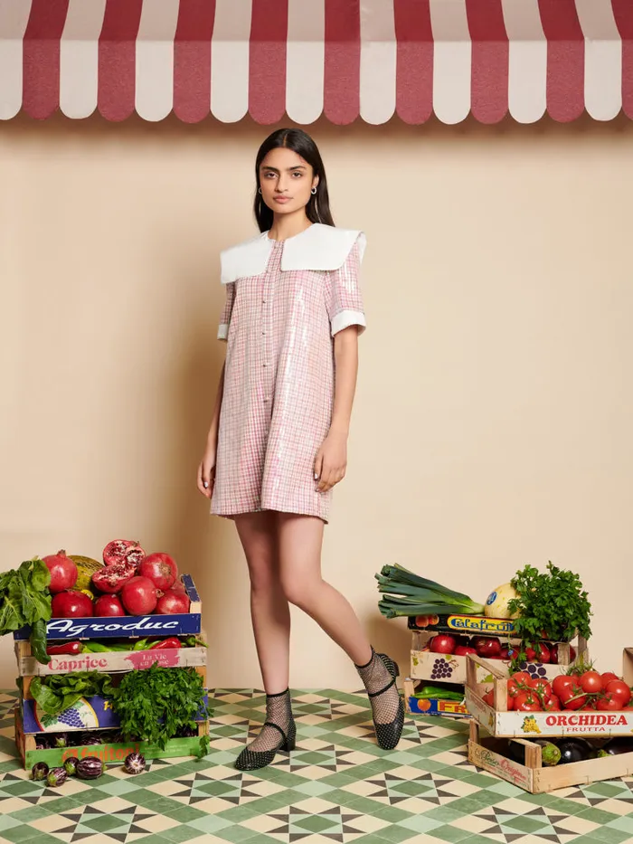 Women Toffee Sequin Mini Dress Guava Pink Sister Jane Dresses